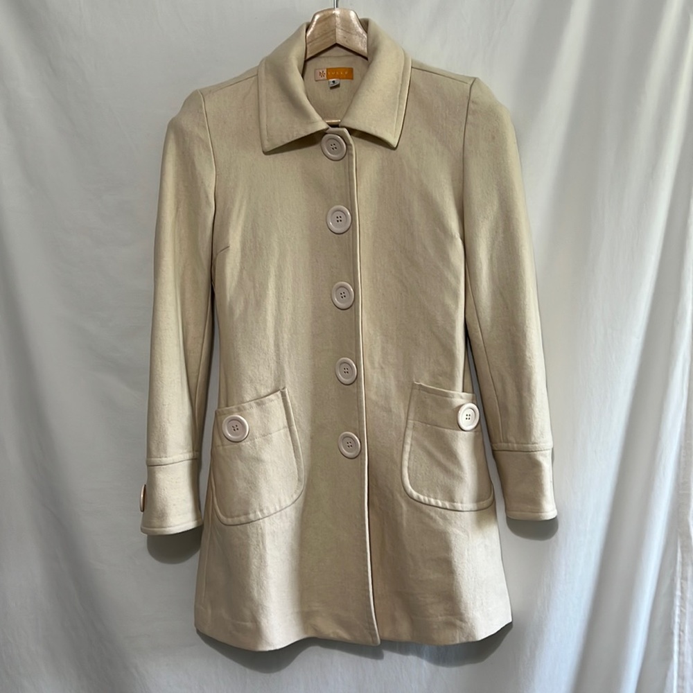 Anthropologie Tulle Pea Coat